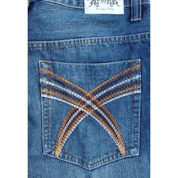 D-1st‎ Genderless Straight Leg Blue Jeans 40x32 - Picture 5 of 9